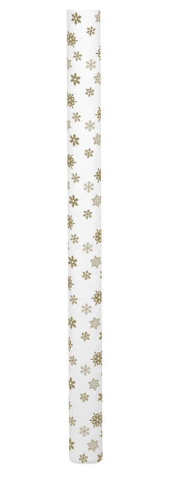 Papirdug hvid m/snefnug 1,2 x 5 meter